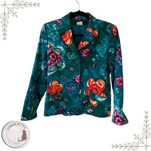 Harve Benard Cotton Stretch Four Button Blazer: Size 6